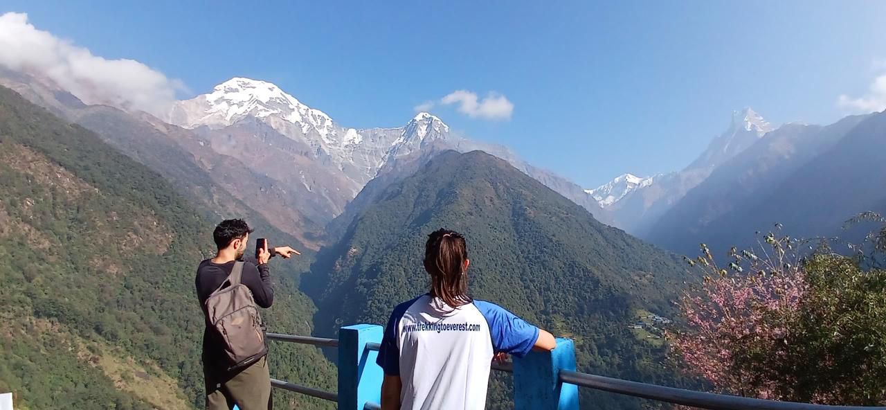 Annapurna View From Chhomrong Village