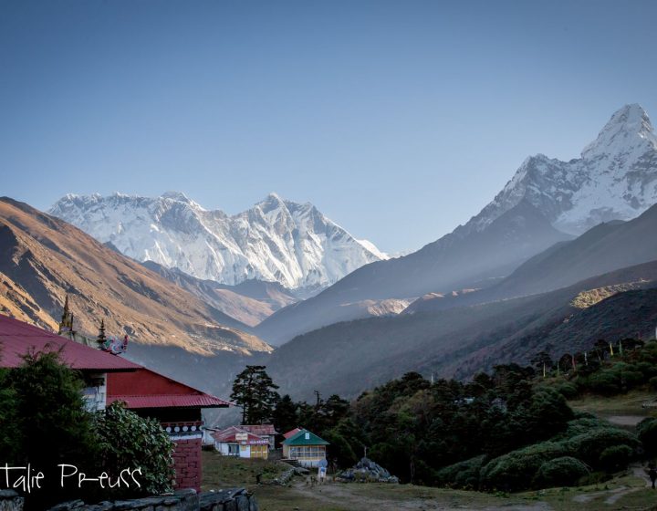 Himalaya view form Tengboche Monastery