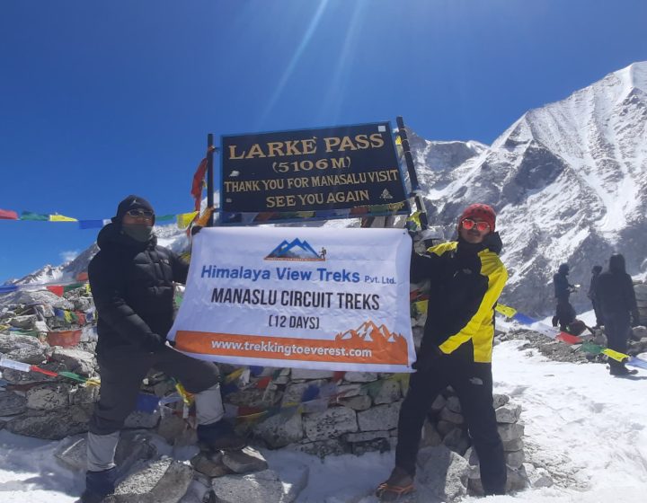 Manaslu Larke La Pass Trek - 11 days