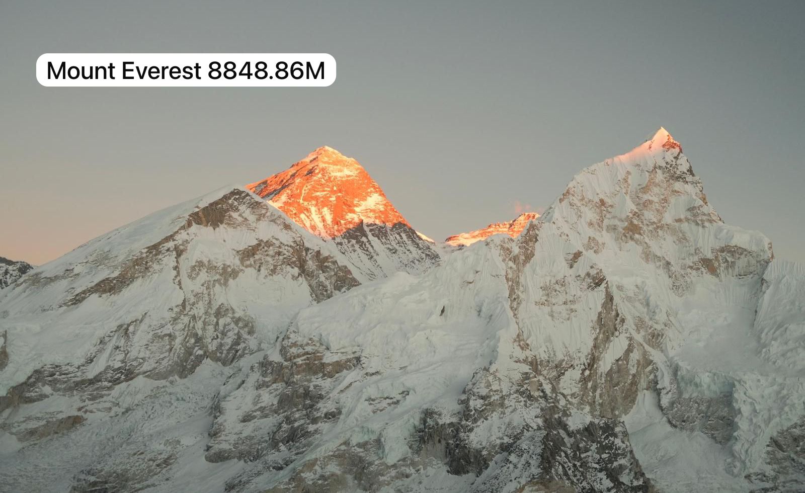 Sun set at Mount Everest
