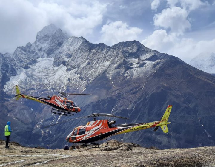Helicopter to Lukla From Gorkshep, 7 days Everest base camp trek