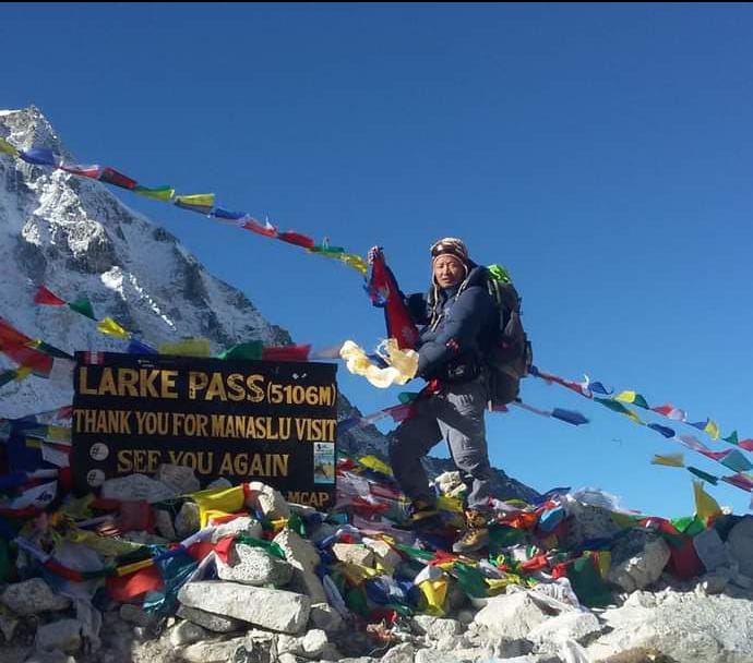 DB Gurung, HVT Leader Guide, 26 year experienced in the Himalayas. Manaslu circuit Trek with DB