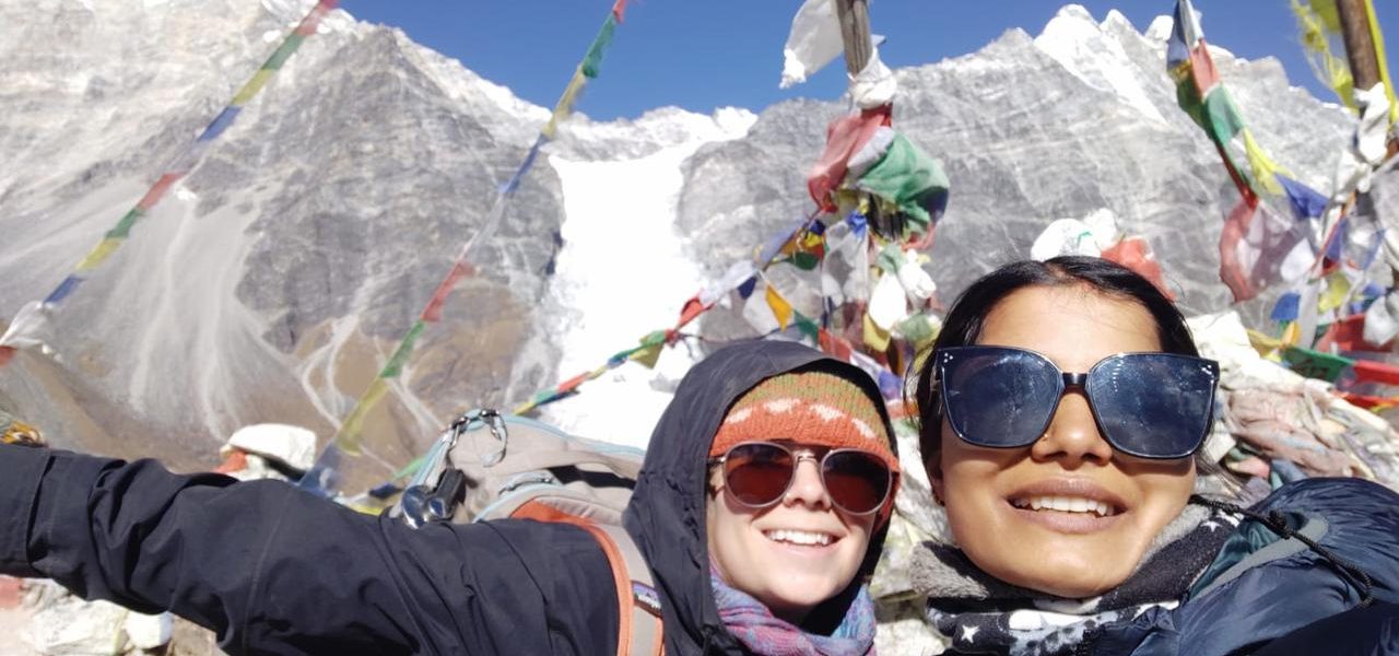 Female guide in Nepal