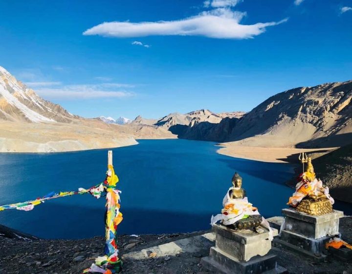 New Year celebration at Tilicho Lake (4,919m)