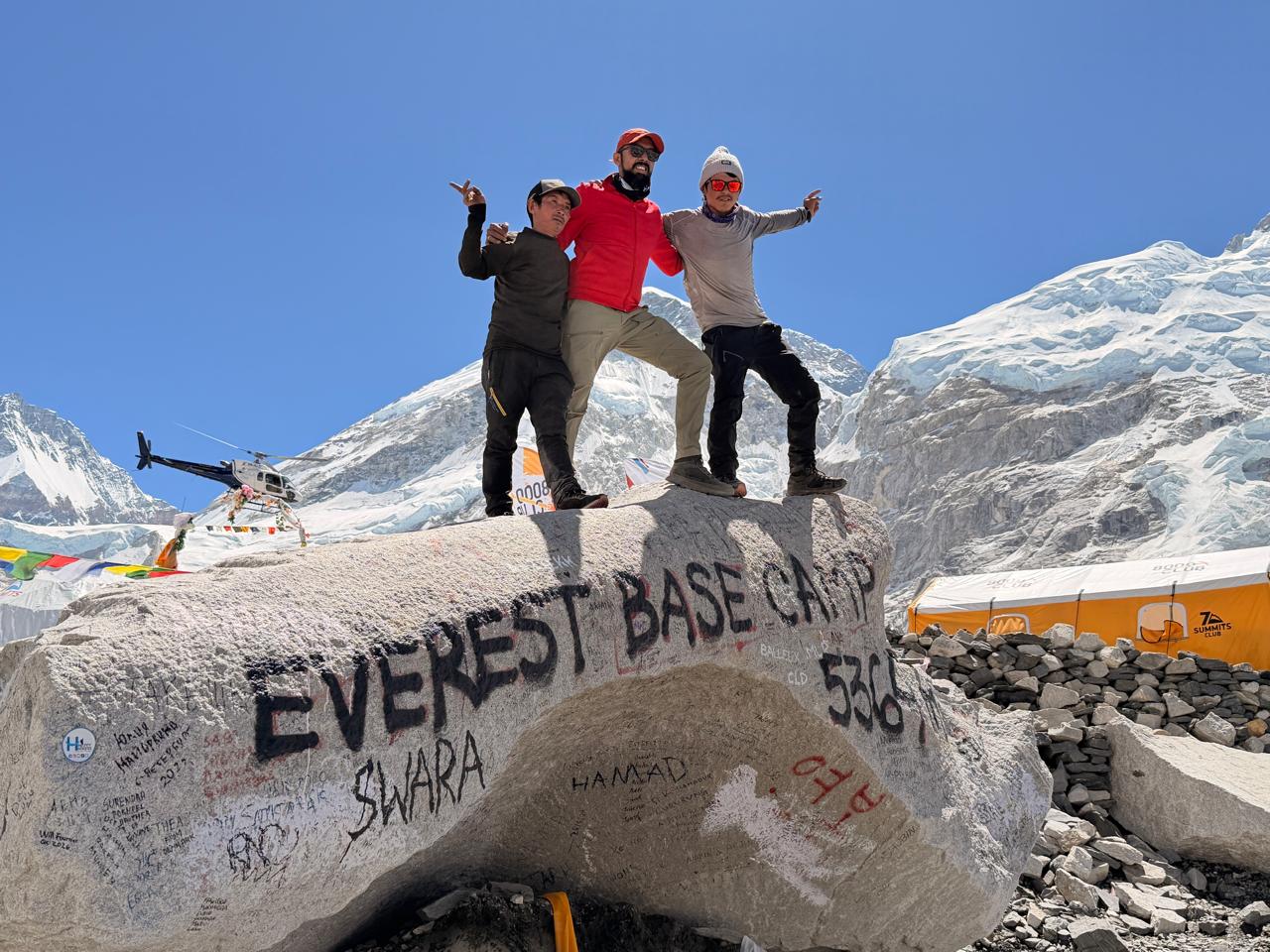 Everest Base Camp stone 2026